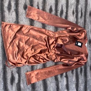 Fashion Nova Ruched Mini Dress.